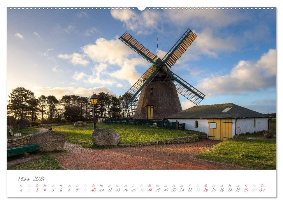 Amrum - Eine farbenfrohe Insellandschaft (CALVENDO Wandkalender 2024)