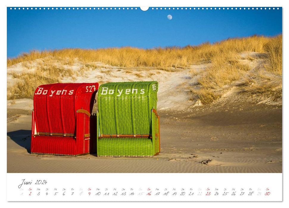 Amrum - A colorful island landscape (CALVENDO wall calendar 2024) 