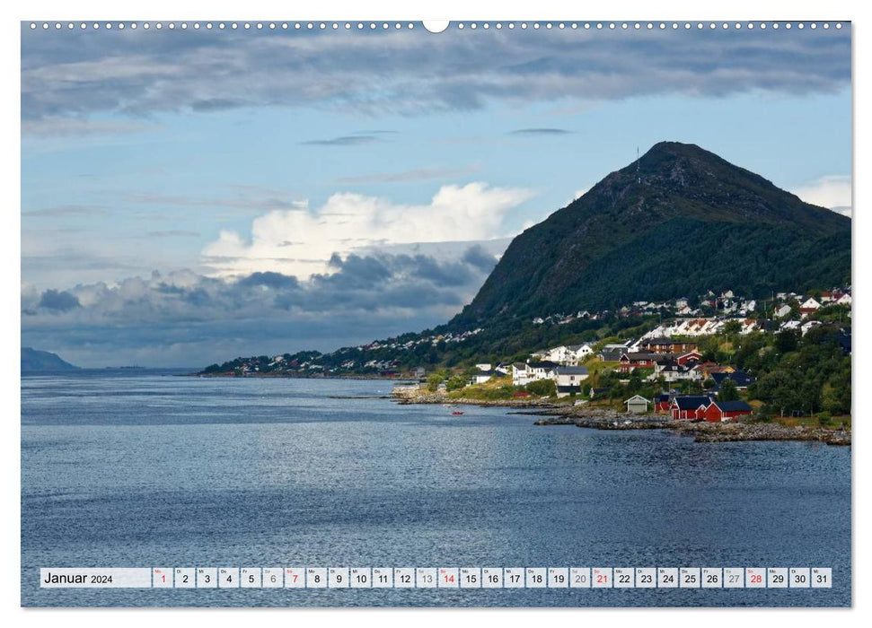 Hurtigruten - Faszination Natur (CALVENDO Wandkalender 2024)