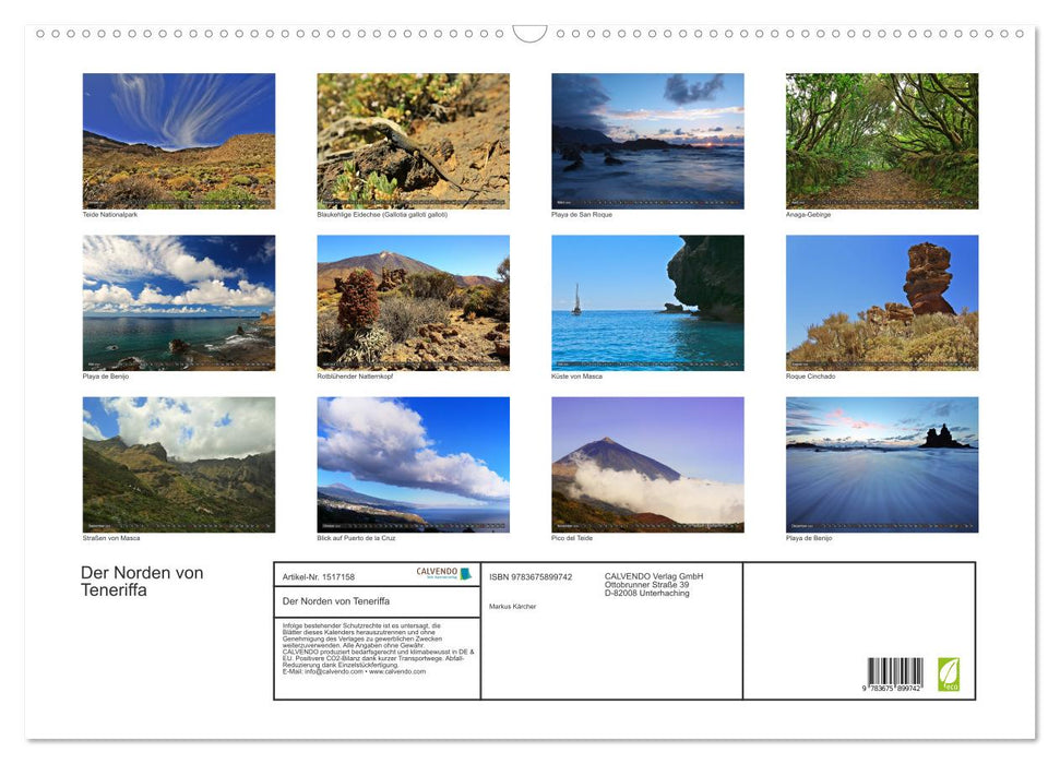 The north of Tenerife (CALVENDO wall calendar 2024) 