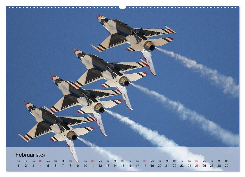 Air show in Reno (CALVENDO Premium Wall Calendar 2024) 