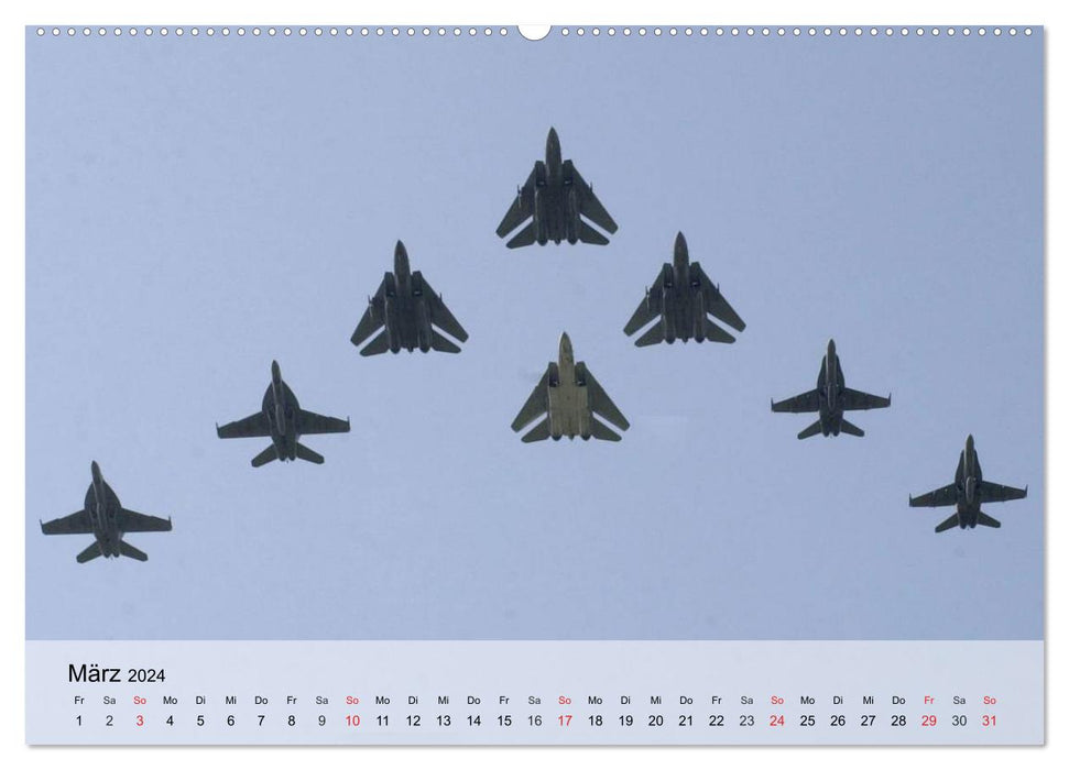 Air show in Reno (CALVENDO Premium Wall Calendar 2024) 