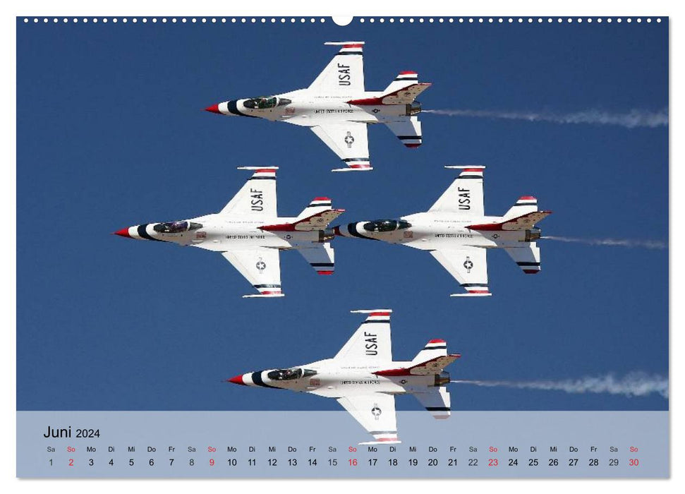 Air show in Reno (CALVENDO Premium Wall Calendar 2024) 