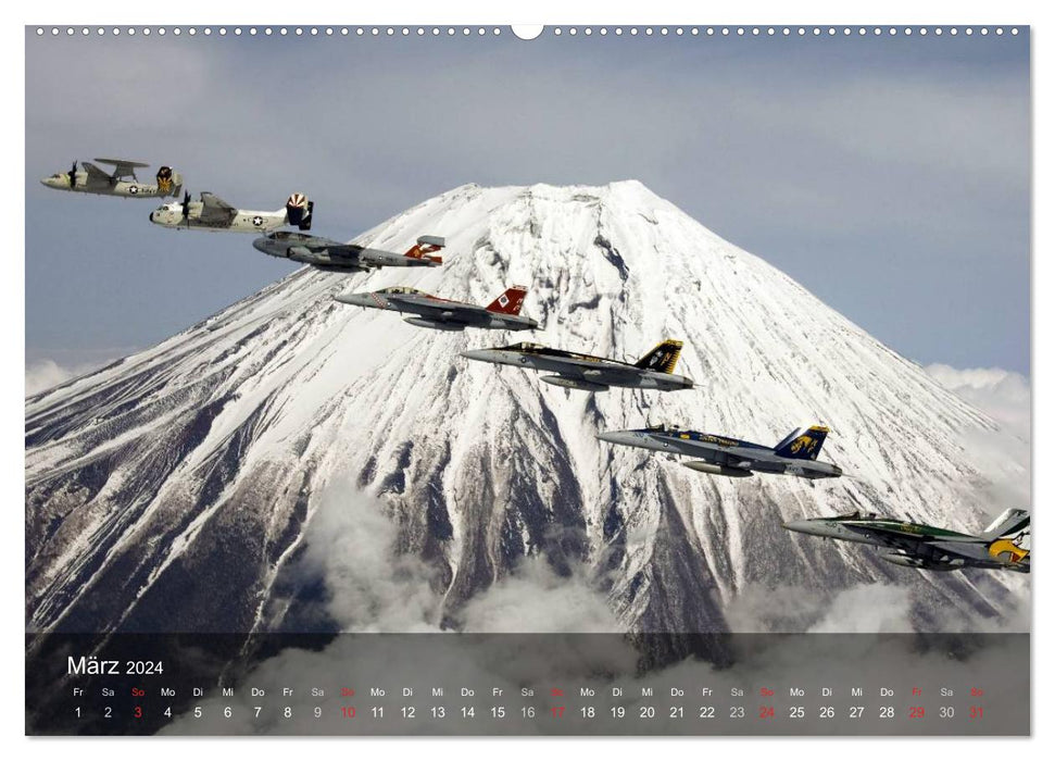 Air force. Fighter aircraft of the USA (CALVENDO Premium Wall Calendar 2024) 