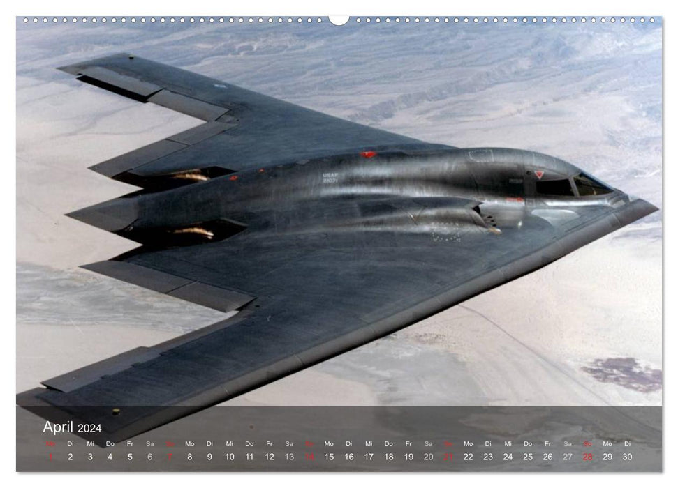 Air force. Fighter aircraft of the USA (CALVENDO Premium Wall Calendar 2024) 