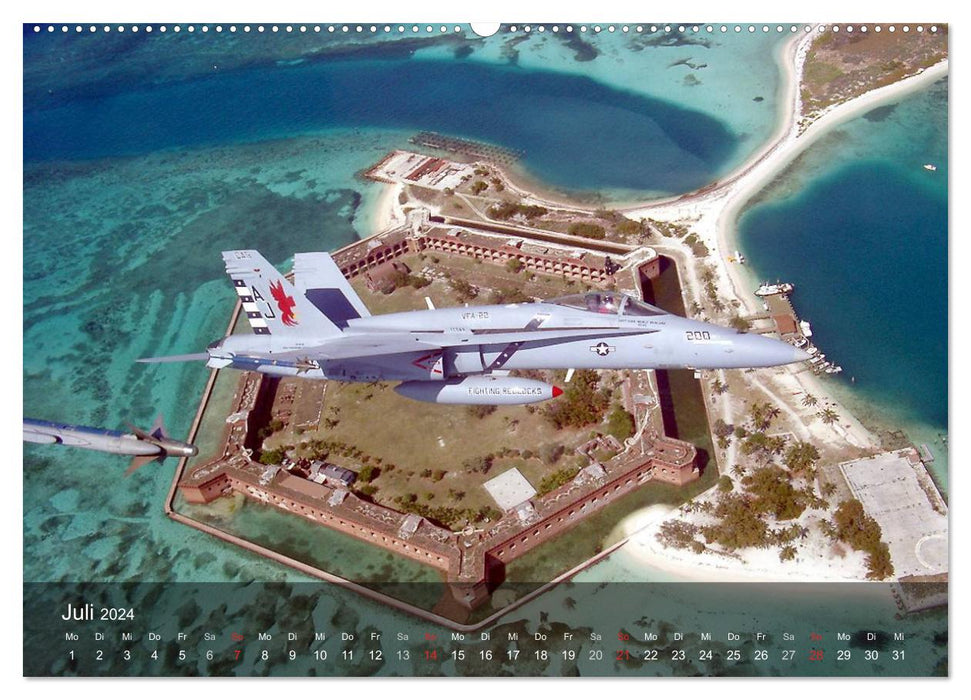 Air force. Fighter aircraft of the USA (CALVENDO Premium Wall Calendar 2024) 