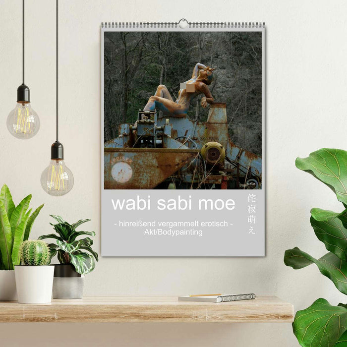 wabi sabi moe - ravissante érotique débraillée - peinture nue/body (calendrier mural CALVENDO 2024) 