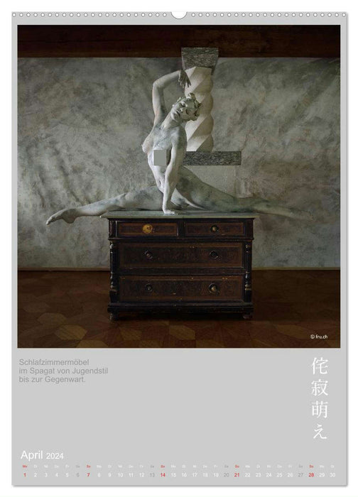 wabi sabi moe - ravissante érotique débraillée - peinture nue/body (calendrier mural CALVENDO 2024) 