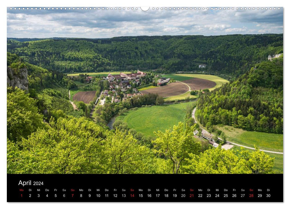 Das Donautal - Wanderparadies auf der Schwäbischen Alb (CALVENDO Premium Wandkalender 2024)
