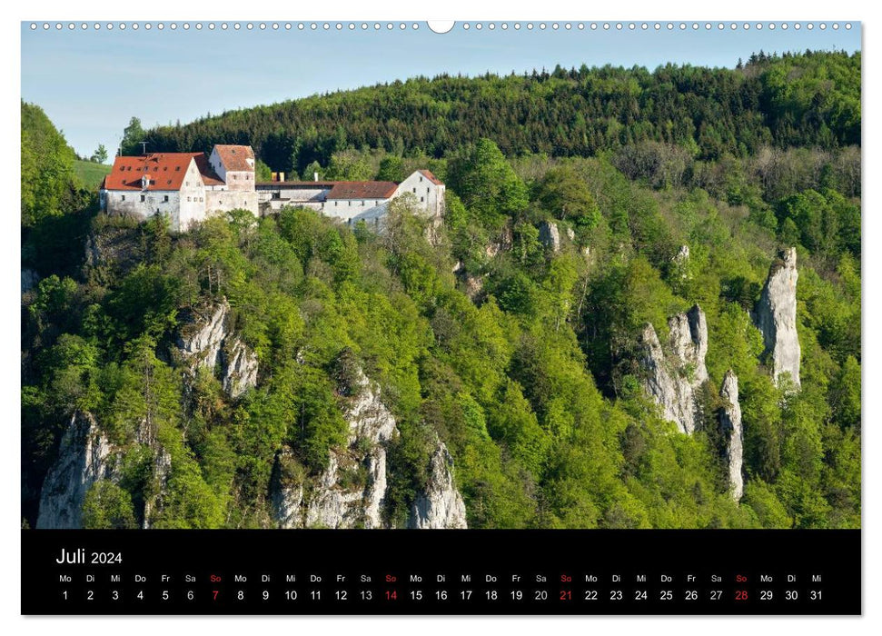 Das Donautal - Wanderparadies auf der Schwäbischen Alb (CALVENDO Premium Wandkalender 2024)