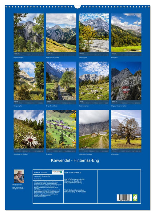 Karwendel - Hinterriss-Eng (CALVENDO Wandkalender 2024)