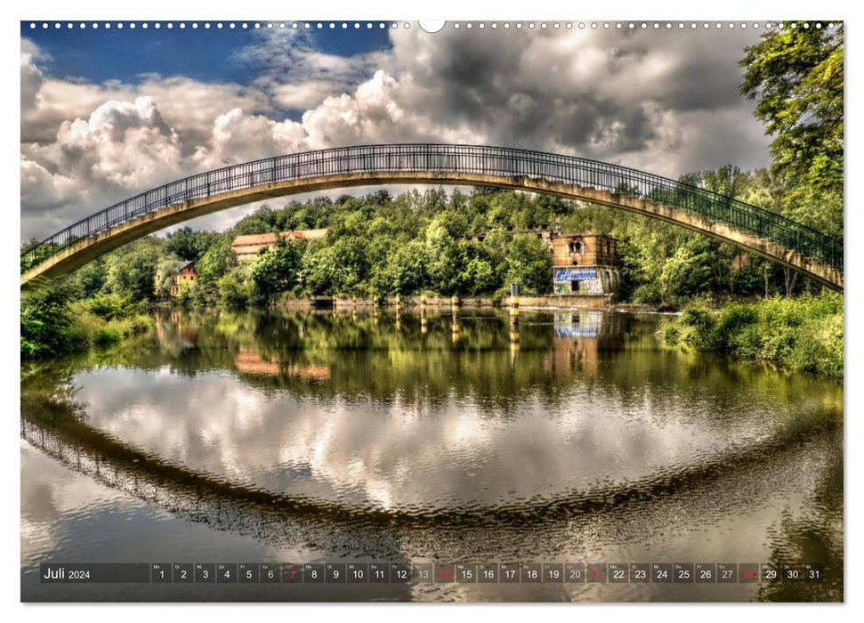 Halle an der Saale - Stadtansichten 2024 (CALVENDO Premium Wandkalender 2024)