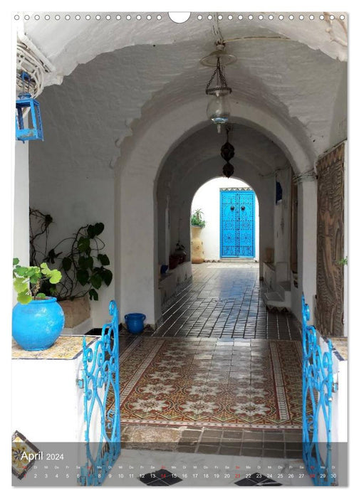 Sidi bou Saïd - Die blaue Stadt Tunesiens (CALVENDO Wandkalender 2024)