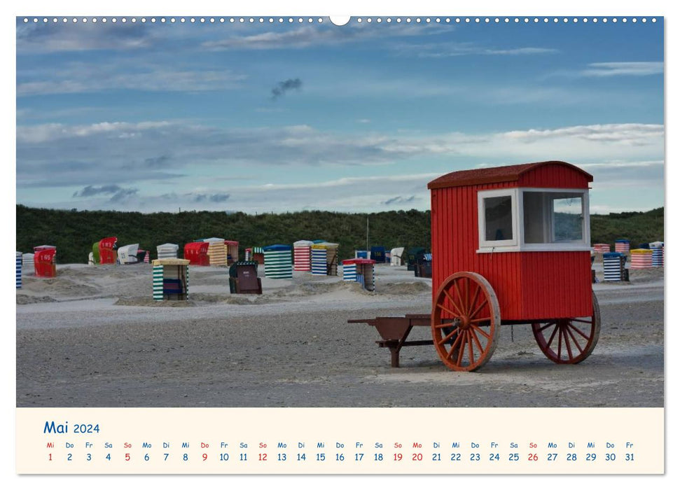 Urlaub auf Borkum (CALVENDO Premium Wandkalender 2024)