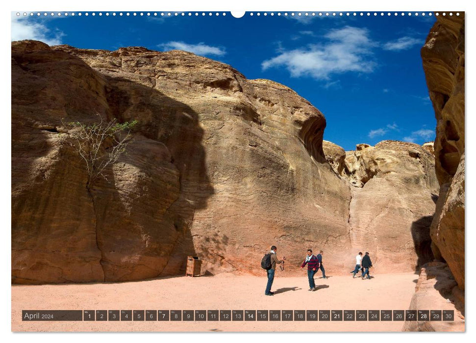 Jordanien – Felsenstadt Petra (CALVENDO Premium Wandkalender 2024)