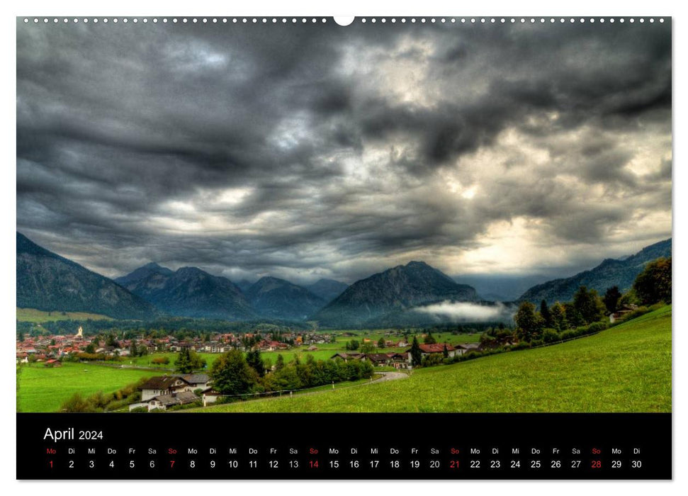 Im Allgäu bei Oberstdorf (CALVENDO Premium Wandkalender 2024)