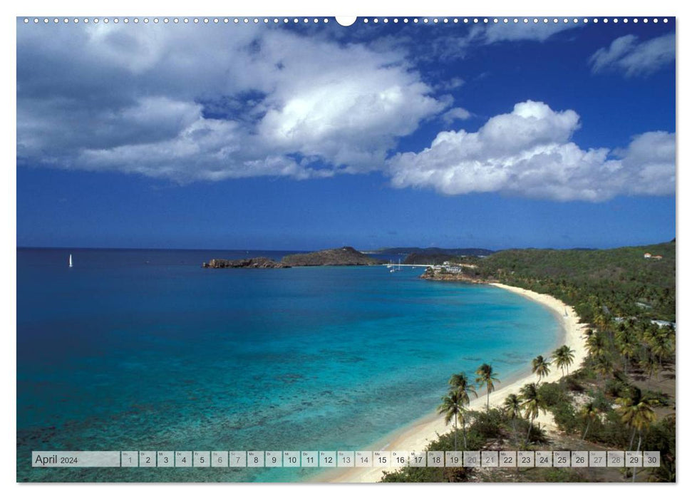 Trauminseln Karibik Christian Heeb (CALVENDO Wandkalender 2024)