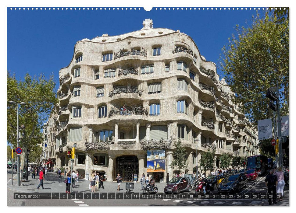 Barcelona - Von Gotik bis Modernisme (CALVENDO Wandkalender 2024)