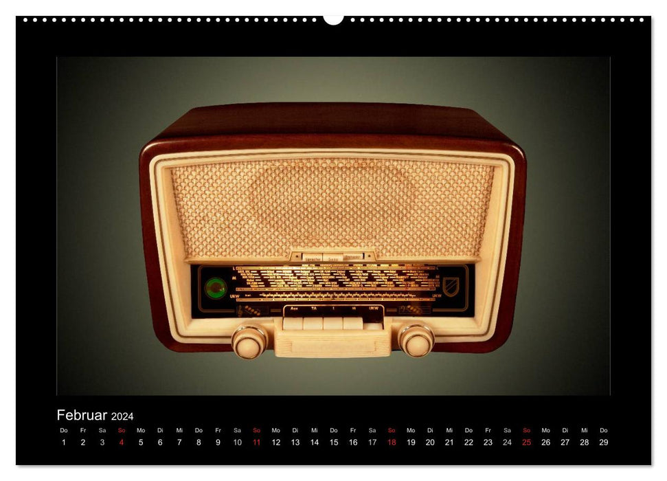 Dampfradios - Antike Radios mit Patina (CALVENDO Premium Wandkalender 2024)
