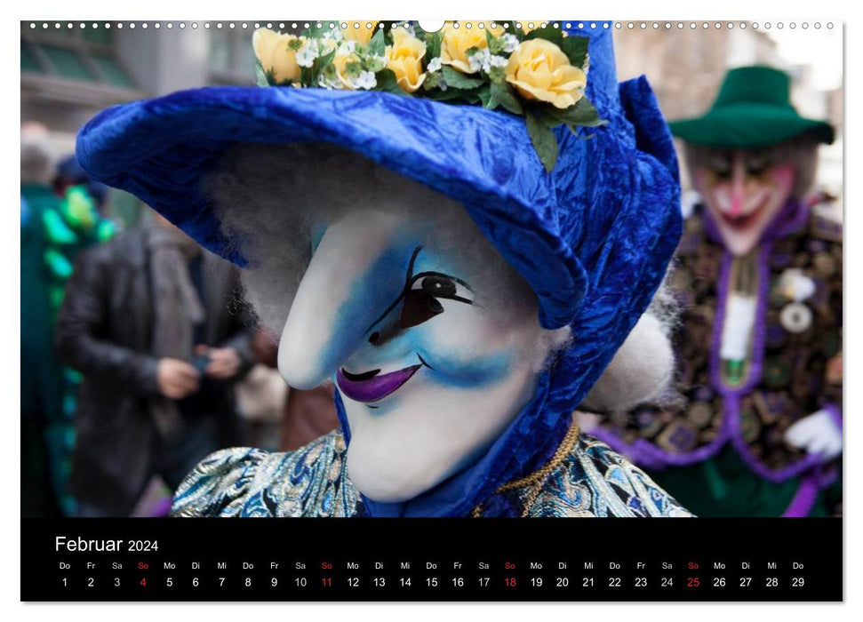 BASLER FASNACHT – Faszinierendes, schweizerisch regionales Brauchtum. (CALVENDO Wandkalender 2024)