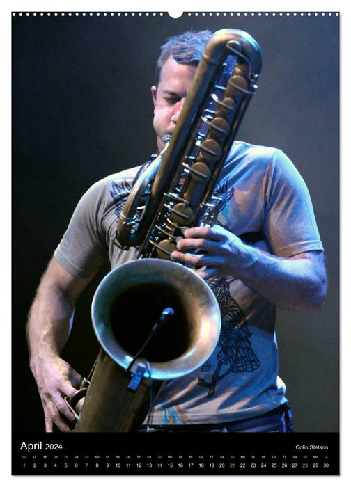 Jazz Saxophonisten 2024 (CALVENDO Wandkalender 2024)