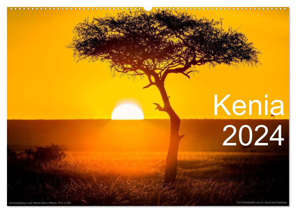 Kenya 2024 (Calendrier mural CALVENDO 2024) 