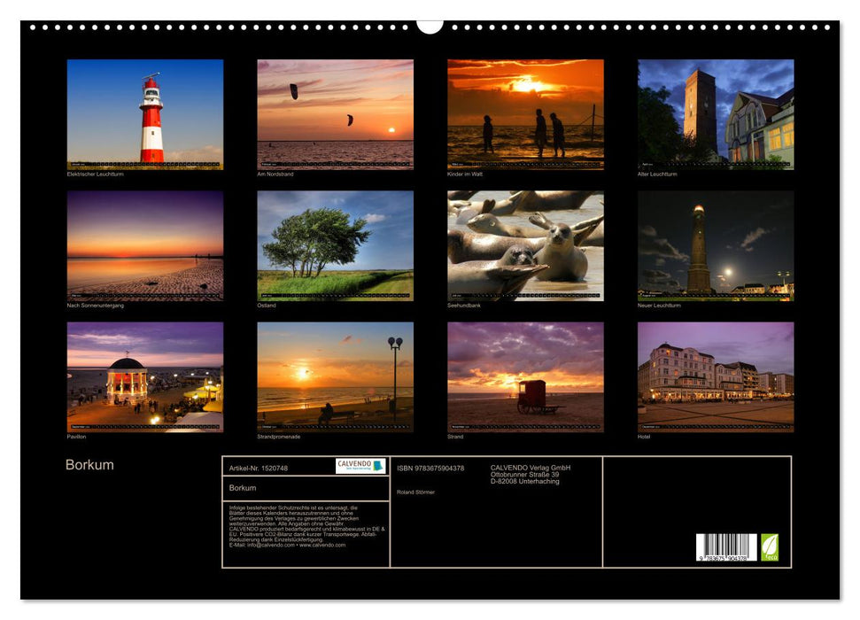 Borkum (CALVENDO Wandkalender 2024)