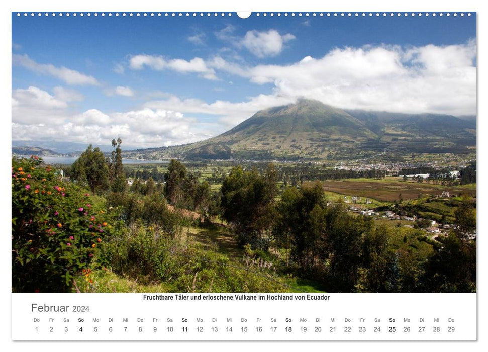 Ecuador - Regenwald und Vulkane (CALVENDO Wandkalender 2024)