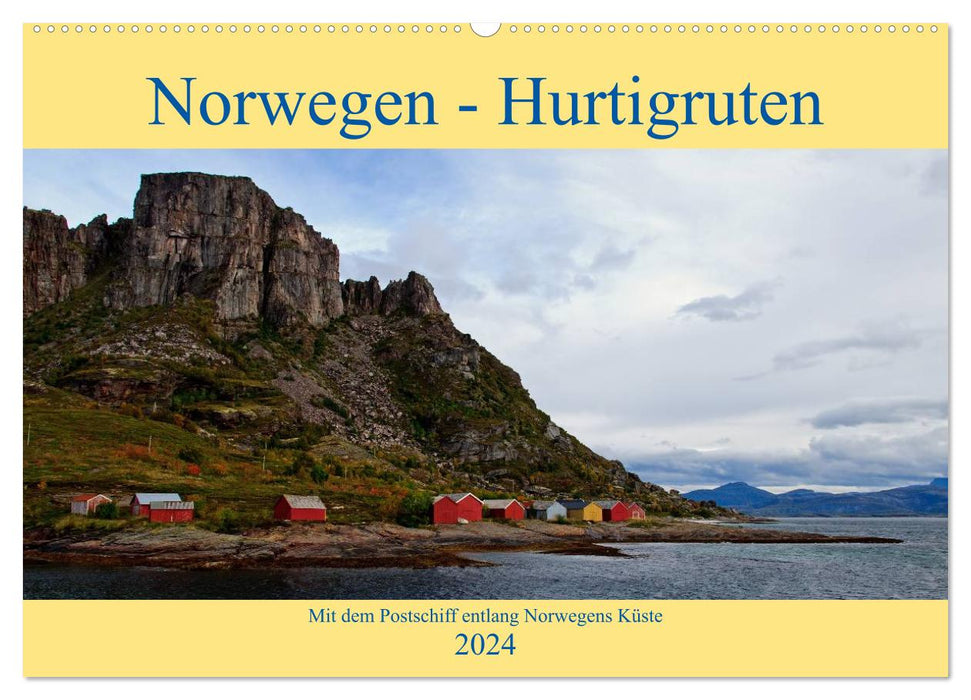 Norwegen - Hurtigruten (CALVENDO Wandkalender 2024)