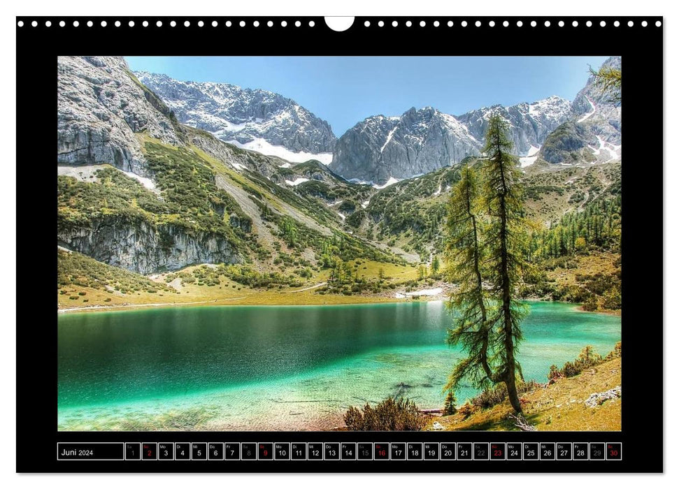 Traumhafte Alpen - Bergseen und Almen (CALVENDO Wandkalender 2024)