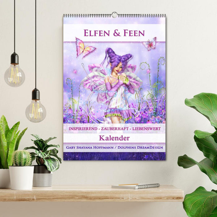 Elfen & Feen - Kalender (CALVENDO Wandkalender 2024)