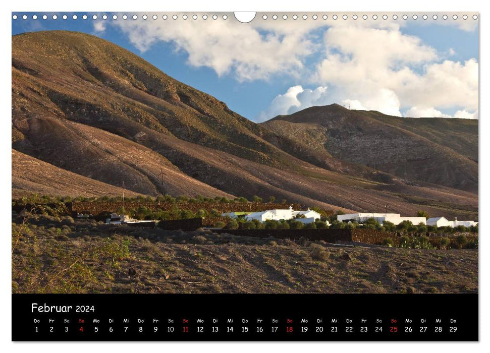 Lanzarote - Insel der Vulkane (CALVENDO Wandkalender 2024)