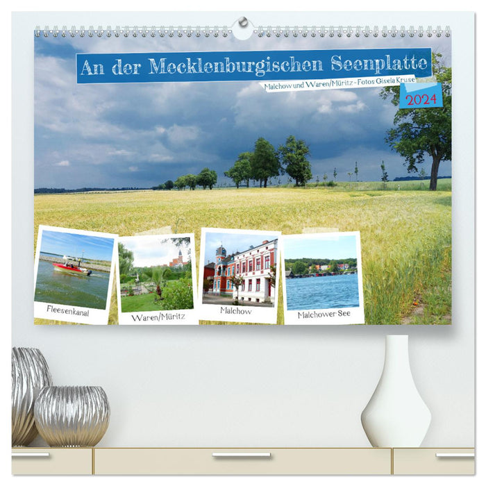An der Mecklenburgischen Seenplatte Malchow und Waren/Müritz (CALVENDO Premium Wandkalender 2024)