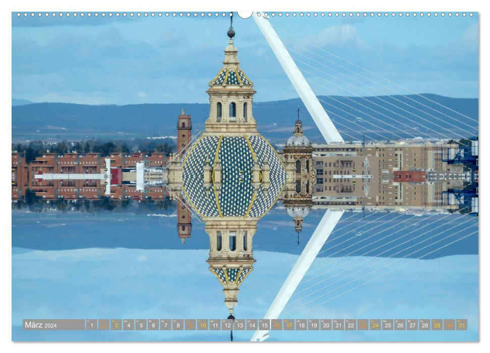 Städte im Spiegel (CALVENDO Premium Wandkalender 2024)