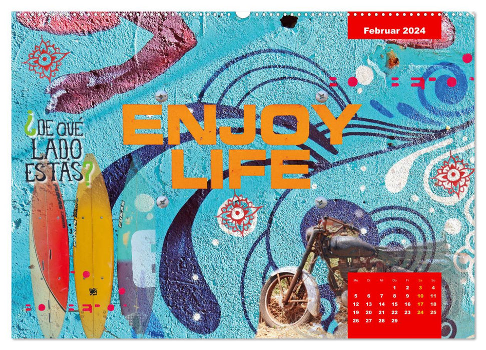 Take it easy Nimm es leicht (CALVENDO Premium Wandkalender 2024)