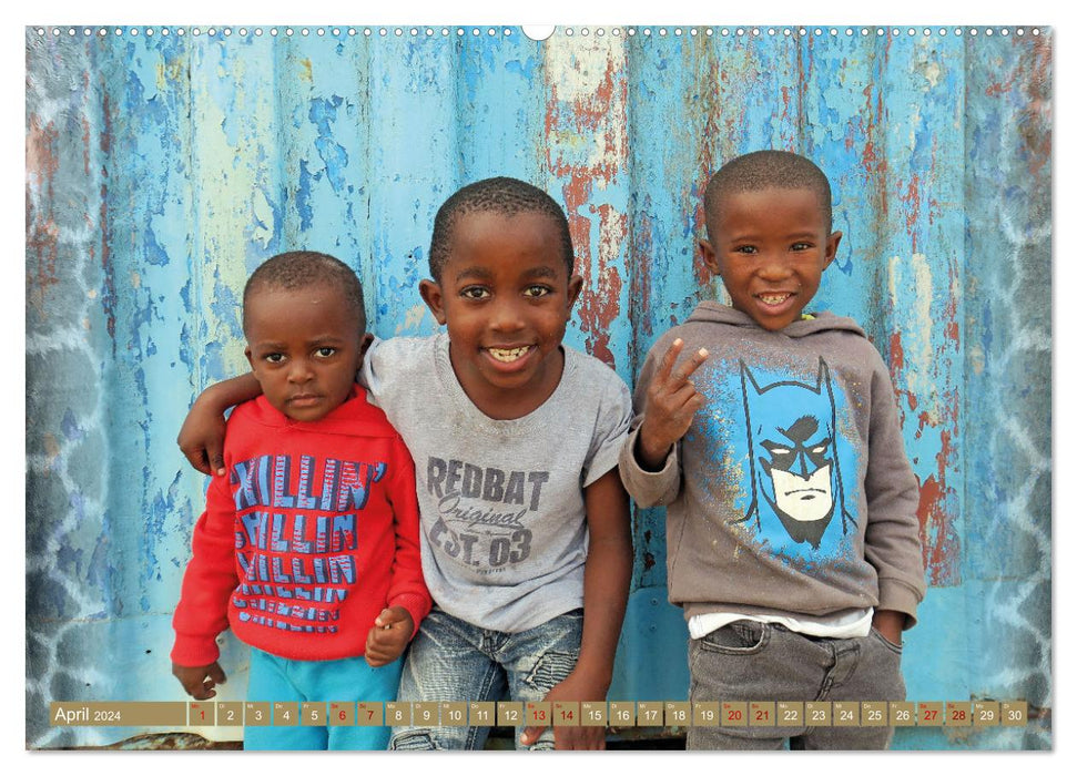 Afrika Kinder (CALVENDO Premium Wandkalender 2024)