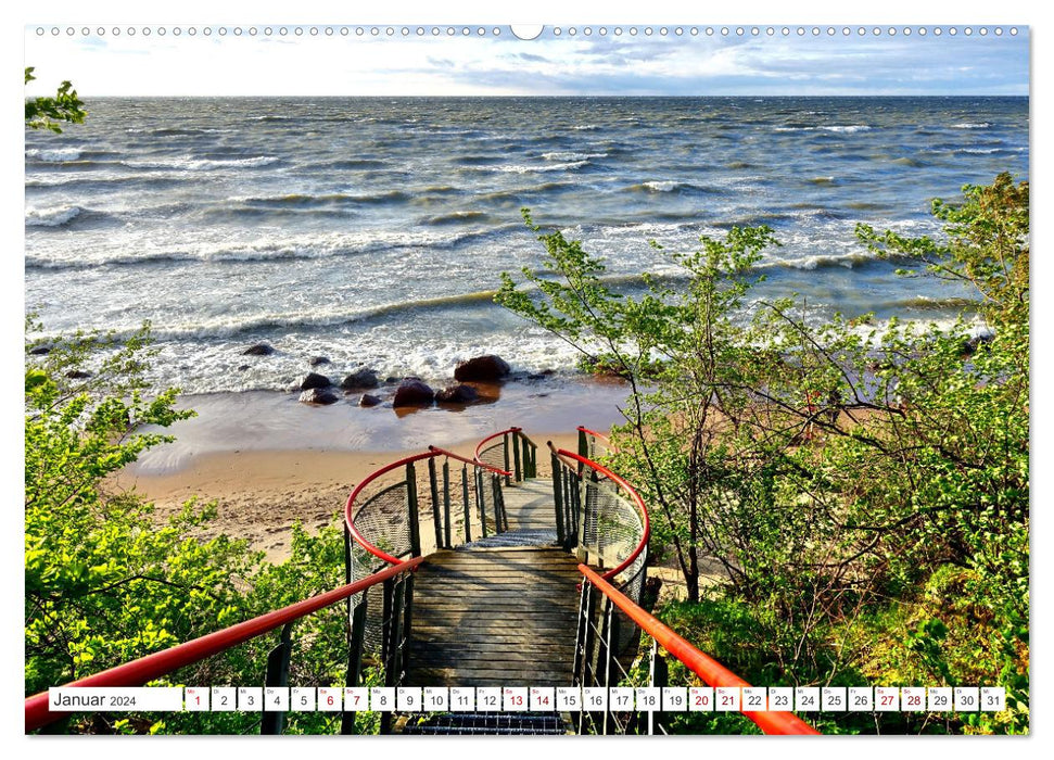 Traumküste - Estlands Naturparadies Saka (CALVENDO Premium Wandkalender 2024)