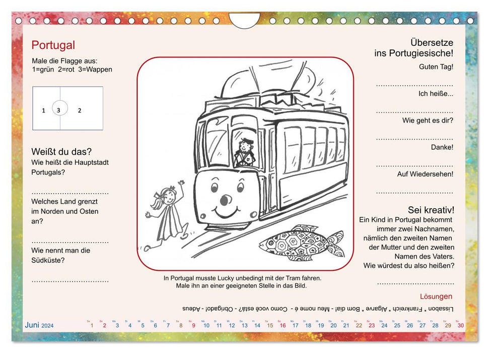 Mit Lucky quer durch Europa (CALVENDO Wandkalender 2024)