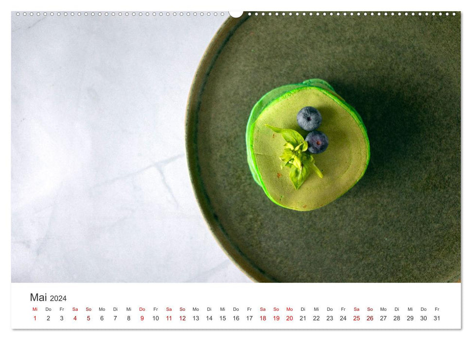 Matcha - Grüner Muntermacher (CALVENDO Premium Wandkalender 2024)