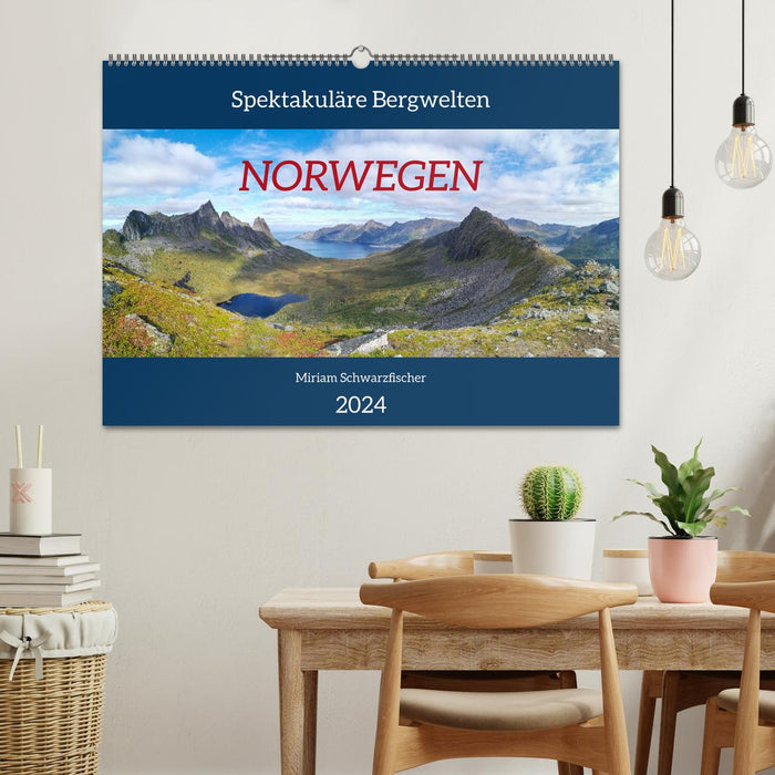 Spektakuläre Bergwelten Norwegen (CALVENDO Wandkalender 2024)