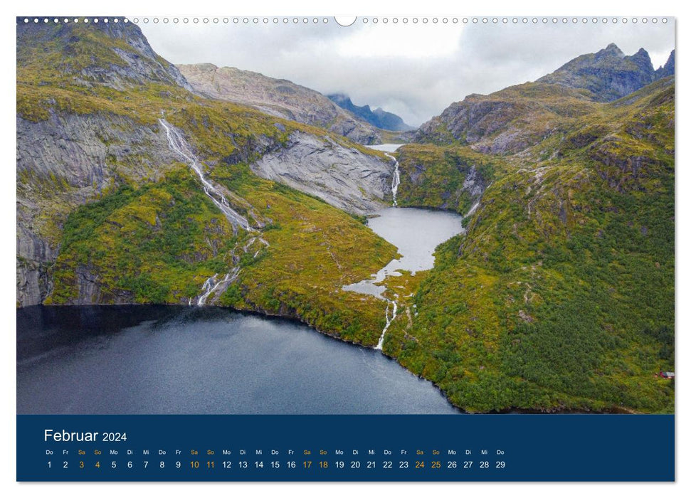 Spectacular mountain worlds Norway (CALVENDO wall calendar 2024) 