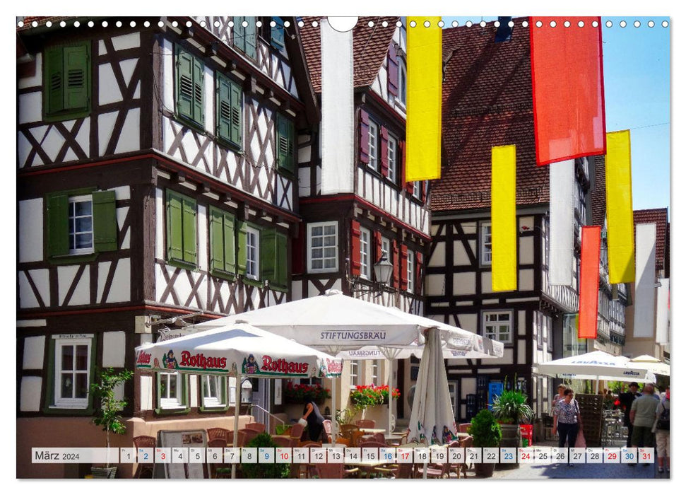 Half-timbered structure in southern Germany (CALVENDO wall calendar 2024) 