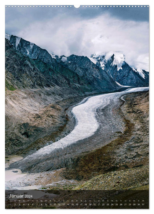 The highest mountain landscapes in the world Himalaya-Karakoram (CALVENDO Premium Wall Calendar 2024) 