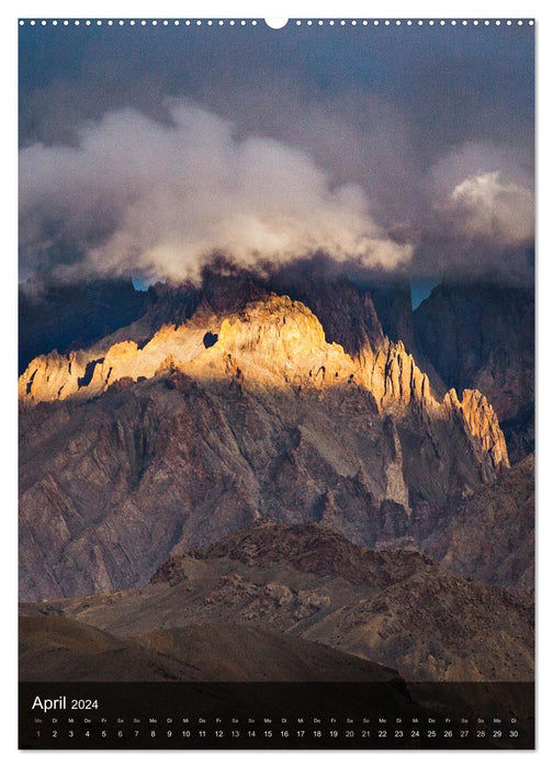 The highest mountain landscapes in the world Himalaya-Karakoram (CALVENDO Premium Wall Calendar 2024) 