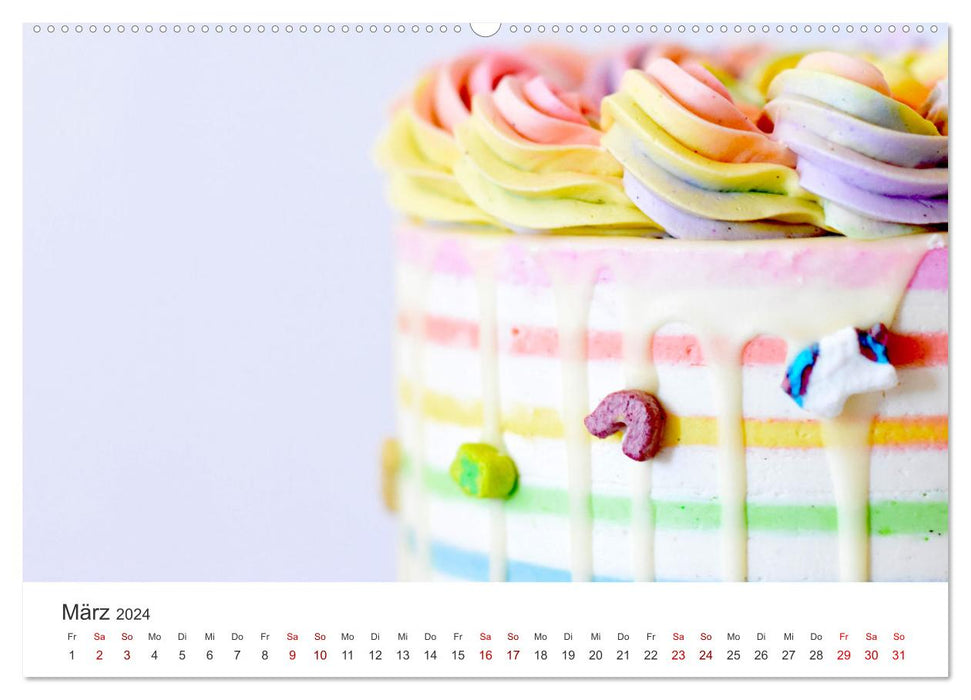 Delicious cakes (CALVENDO wall calendar 2024) 