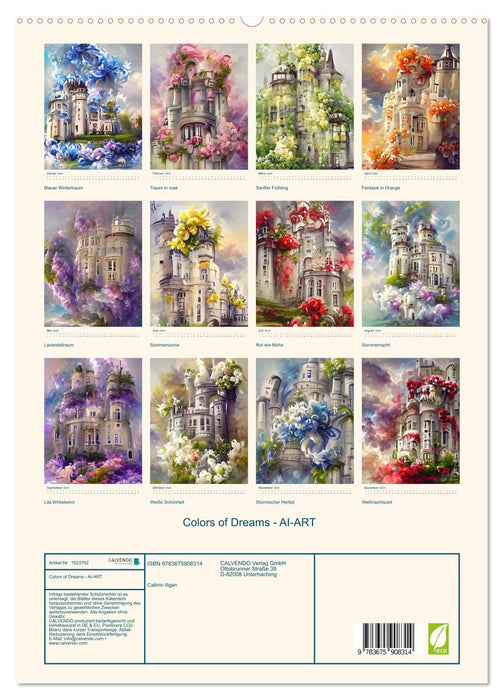Colors of Dreams - AI-ART (CALVENDO Premium Wall Calendar 2024) 