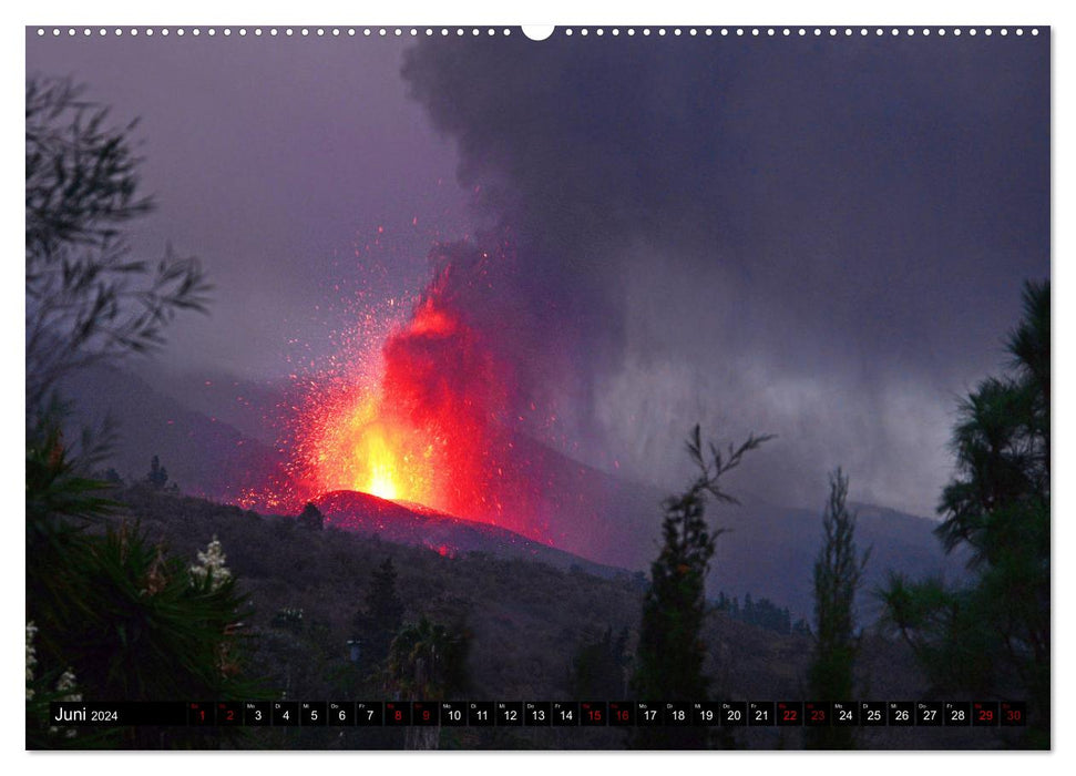 La Palma - the Tajogaite volcano (CALVENDO Premium Wall Calendar 2024) 