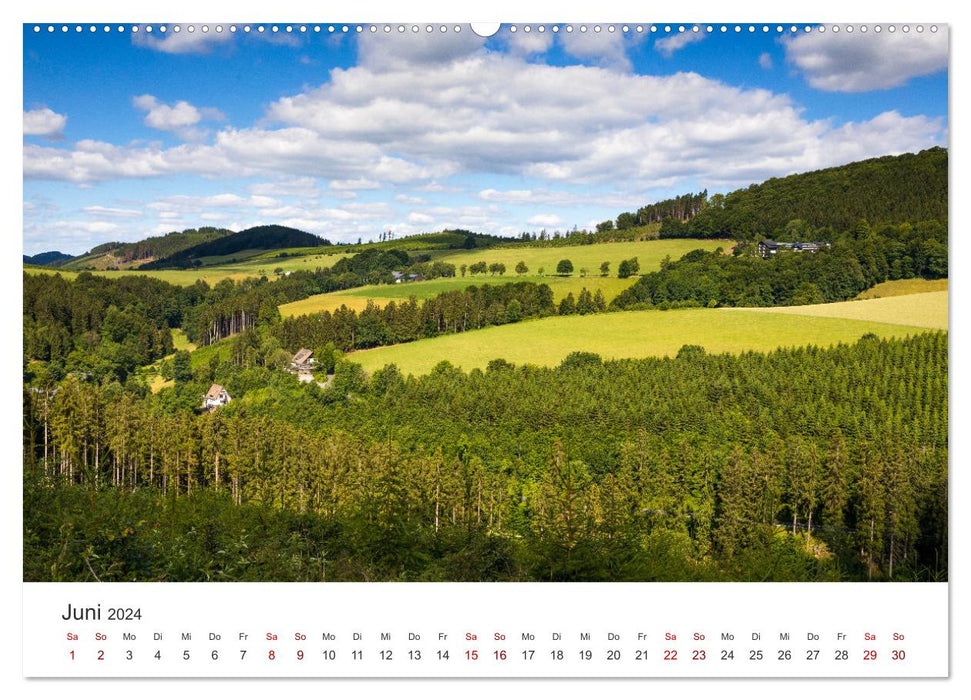 Westfeld-Ohlenbach - two idyllic places in the Sauerland (CALVENDO wall calendar 2024) 