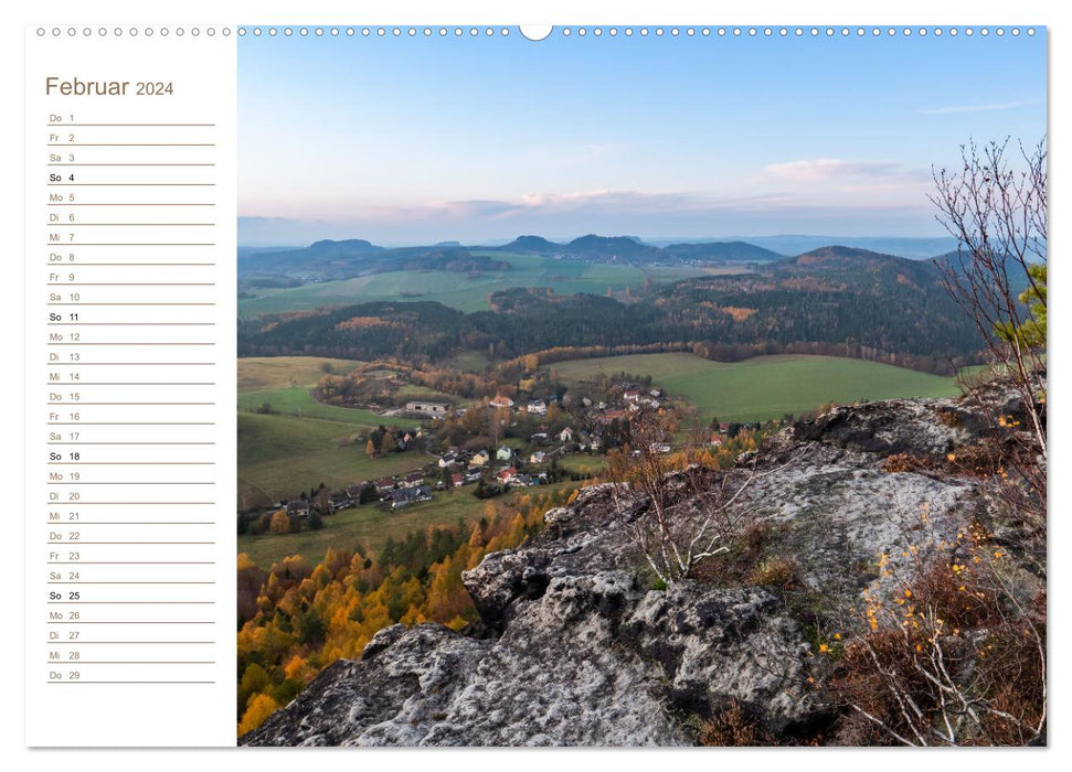 Gohrisch Perspektiven - Elbsandstein (CALVENDO Wandkalender 2024)