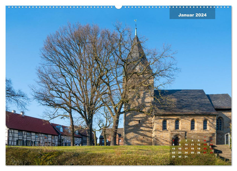 Les églises médiévales de Dortmund (Calendrier mural CALVENDO Premium 2024) 